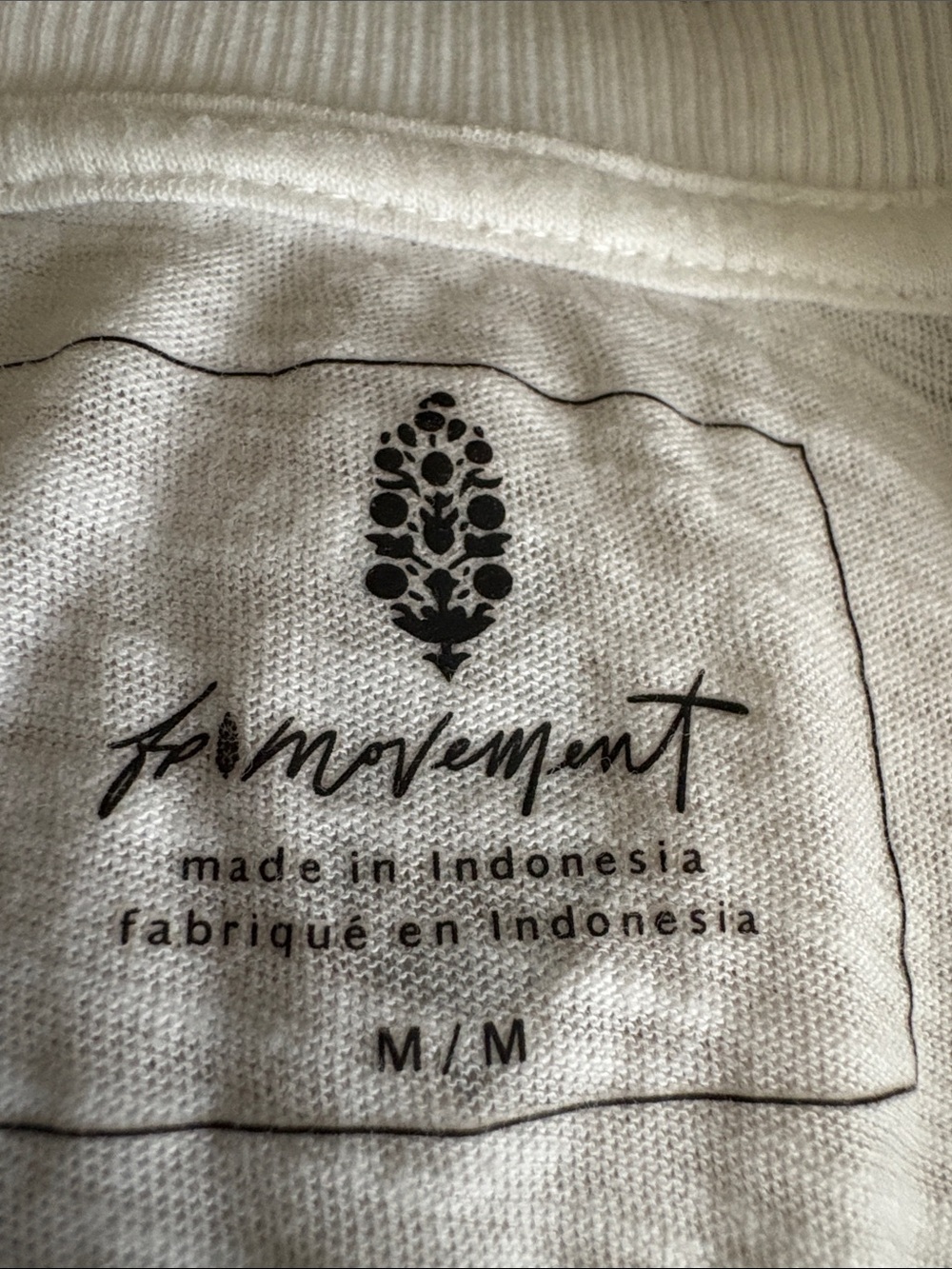 FP Movement by Free People White Crop Tank with Black Sun Graphic - Picture 2 of 5